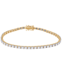 14ct Yellow Gold Diamond Tennis Bracelet with 2.00ct TW of Diamonds - 770620