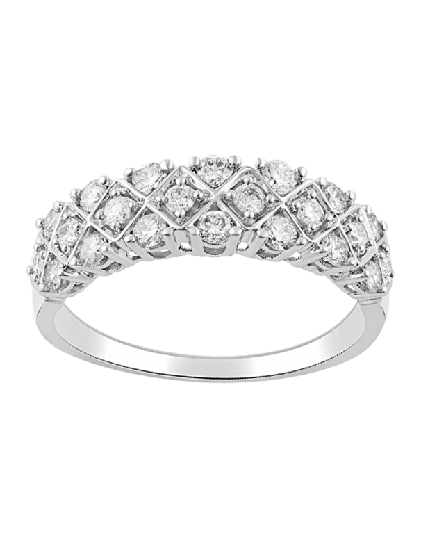 Diamond Ring - 14ct White Gold Diamond Ring - 770711