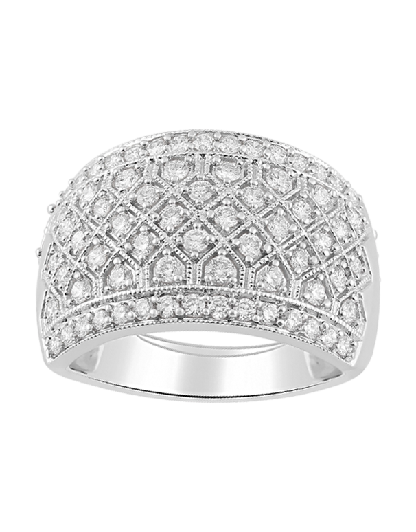 Diamond Ring - 14ct White Gold Diamond Ring - 770715