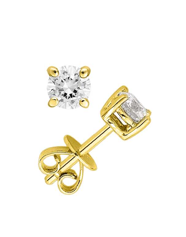 Diamond Studs - 10ct Yellow Gold Diamond Studs - 771748