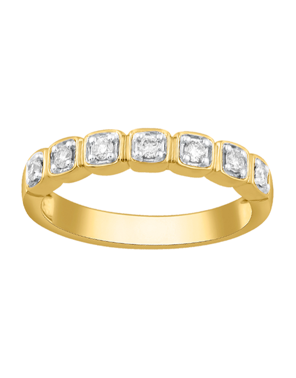 Diamond Ring - 14ct Yellow Gold Diamond Ring - 780170