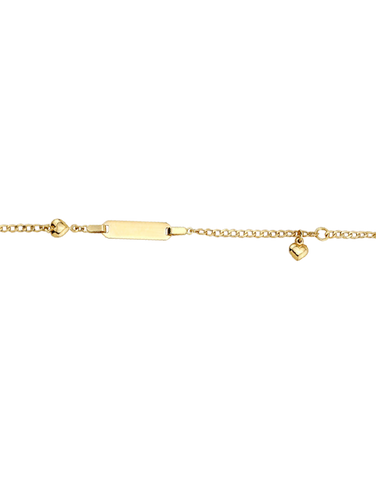 Gold Bracelet - 10ct Yellow Gold ID Charm Bracelet - 781357
