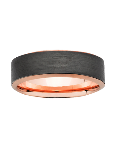 Ziro - Men's Zirconium & 9ct Rose Gold Ring - 782016