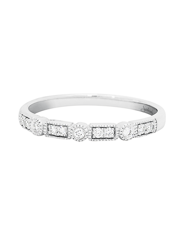 10ct White Gold Diamond Set Band - 783426