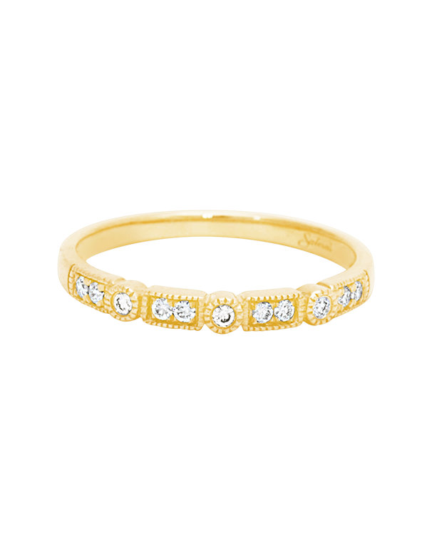 10ct Yellow Gold Diamond Set Band - 783427