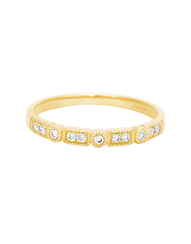 10ct Yellow Gold Diamond Set Band - 783427