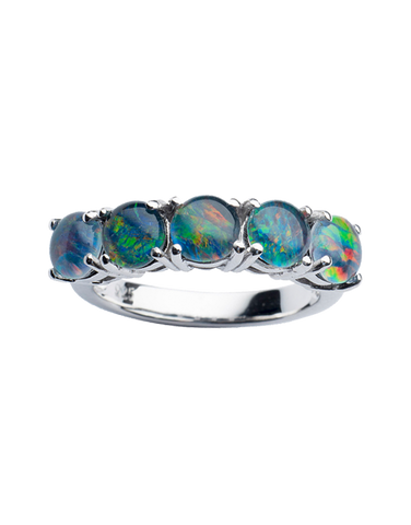 Opal Ring - Sterling Silver Ring - 783444