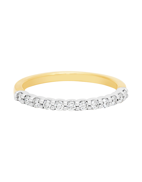 18ct Yellow Gold Diamond Set Wedding Band - 783462