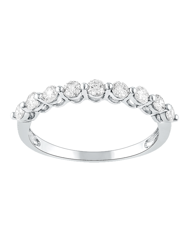 18ct White Gold Diamond Set Wedding Band - 783723