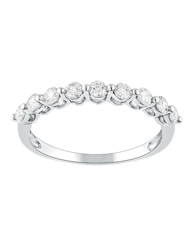18ct White Gold Diamond Set Wedding Band - 783723