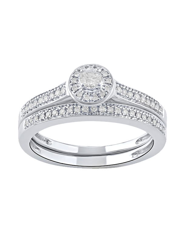 14ct White Gold Diamond Ring - 783728