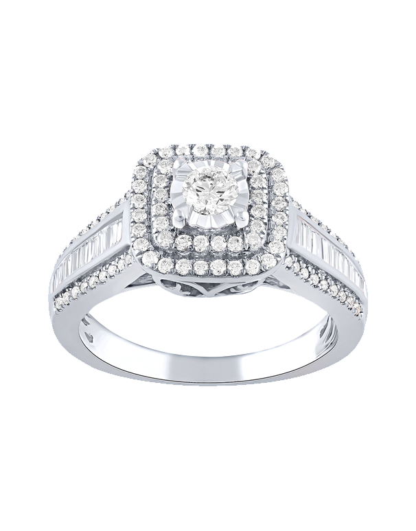14ct White Gold Diamond Ring - 783731