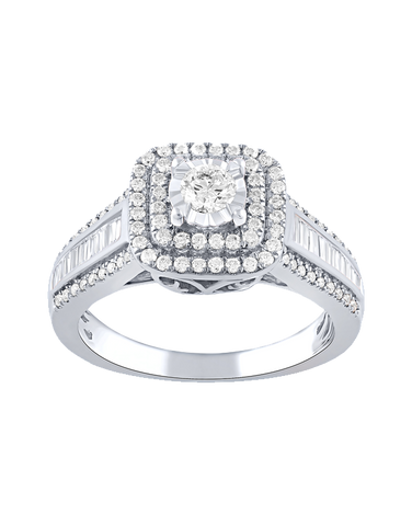 14ct White Gold Diamond Ring - 783731
