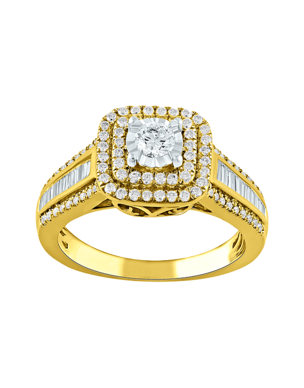 14ct Yellow Gold Diamond Ring - 783732
