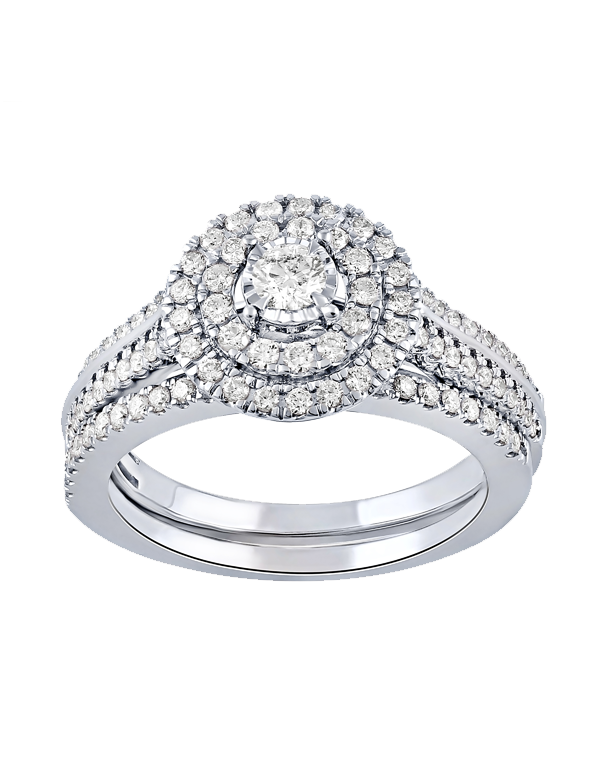 14ct White Gold Diamond Ring - 783734