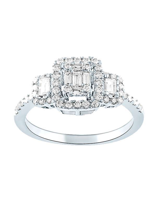 14ct White Gold Diamond Ring - 783738