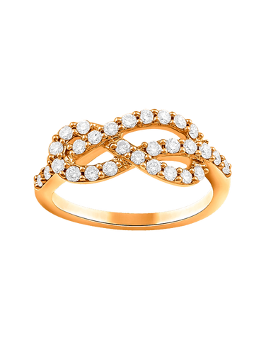 14ct Rose and White Gold Diamond Ring - 783911