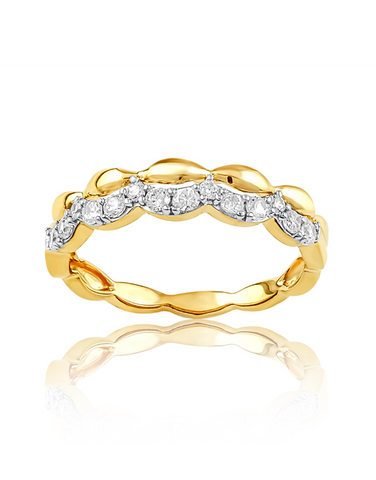 Diamond Ring - 14ct Yellow Gold Diamond Ring - 786870