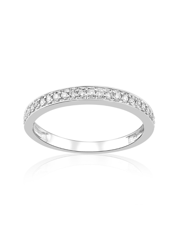 Wedding Band - 9ct White Gold Diamond Set Wedding Band - 786880
