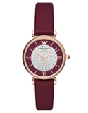 Emporio Armani - Gianni T Burgundy Ladies Watch - AR11487 - 785888