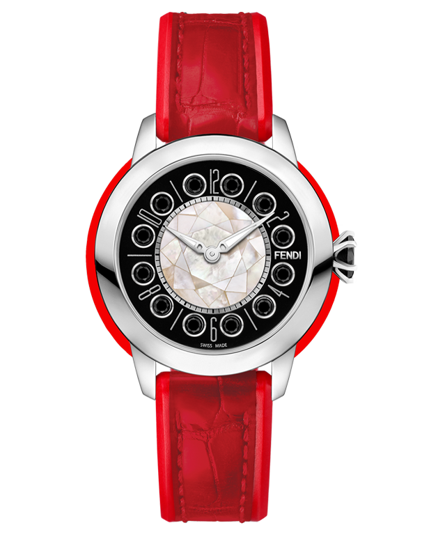 Fendi IShine - Watch with rotating gemstones on the dial - F136021573T01 - 769753