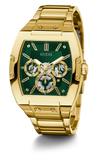 Guess - Gents Phoenix Green Dial Gold Tone Watch - GW0456G3 - 785678