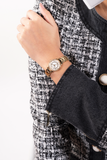 Guess - Ladies Melody Crystal Silver Dial Gold Tone Watch - GW0468L2 - 785671