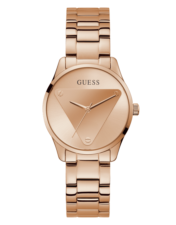Guess - Ladies Emblem Logo Rose Tone Watch - GW0485L2 - 785669