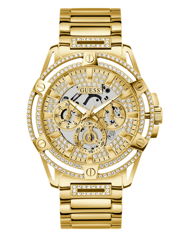 Guess - Gents King Gold Tone Crystal Watch - GW0497G2  - 785674
