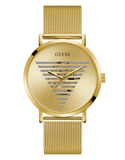 Guess - Gents Idol Gold Tone Triangle Gold Dial Watch - GW0502G1  - 785676
