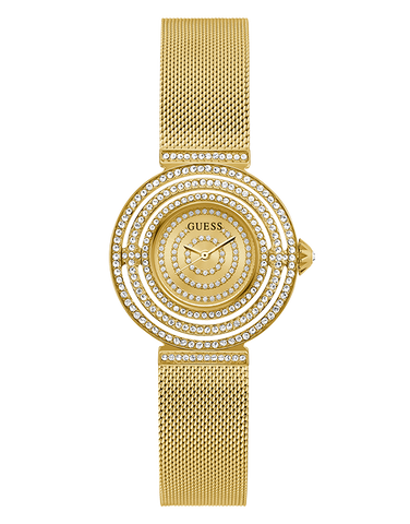 Guess - Gold Dream Crystal Mesh Watch - GW0550L2 - 786527