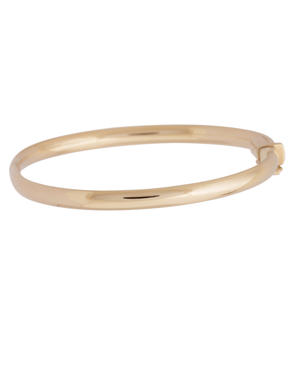 Gold Bangle - 10ct Yellow Gold Hinged Baby Bangle - 771207