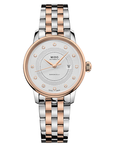 MIDO - Baroncelli Signature Automatic Diamond Set 30mm Watch - M0372072203601 - 783369