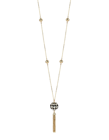 Roberto Bravo - 14ct Yellow Gold Black & White Enamel 85cm Necklet - 771259