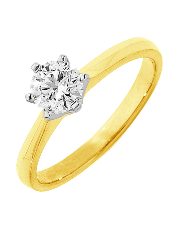 Diamond Ring - 0.40ct Round Brilliant Solitaire Engagement Ring - Salera's