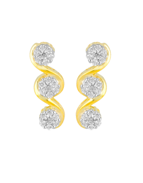Ladies diamond earrings deals