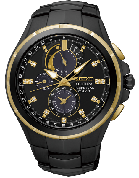 Seiko Coutura Solar Chronograph Perpetual Diamond Set SSC573P from Salera s
