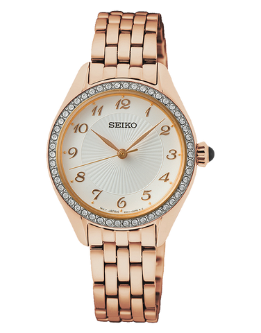 Seiko - Ladies Rose Daywear Crystal Watch - SUR396P - 783855