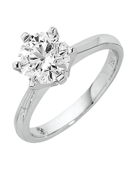 Diamond Ring - Up to 3.00ct Round Brilliant Solitaire Engagement Ring - 763530 - Salera's