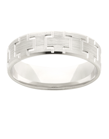 Wedding Band - Patterened Wedding Band - 781251