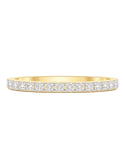 Yellow Gold Ring - 18ct Yellow Gold Diamond Wedding Band- 755505