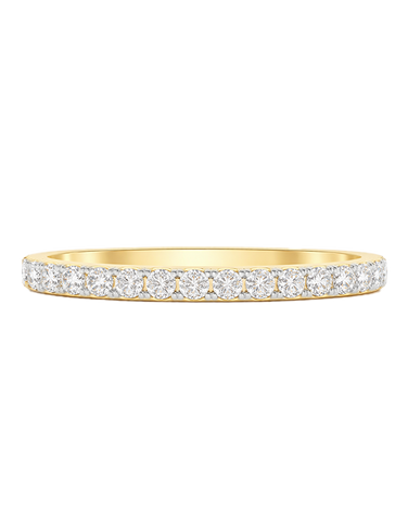 Yellow Gold Ring - 18ct Yellow Gold Diamond Wedding Band- 755505