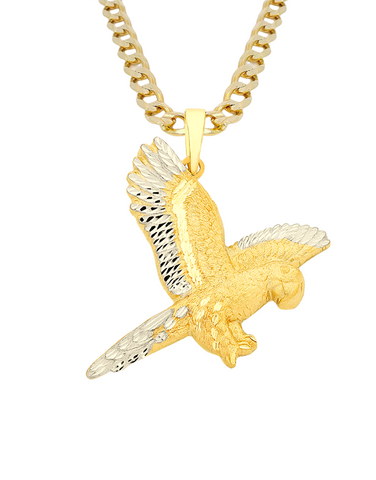 Men's Pendant - 9ct Two Tone Eagle Pendant - 760159