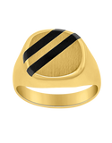Men's Ring - 10ct Yellow Gold Onyx Ring - 771363