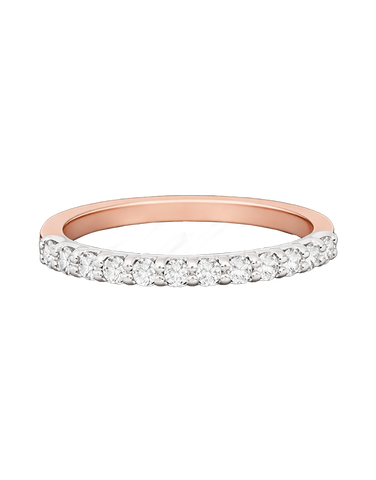 18ct Rose Gold Diamond Set Wedding Band - 783461
