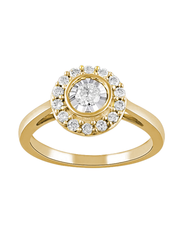 14ct Yellow Gold Diamond Ring - 783737