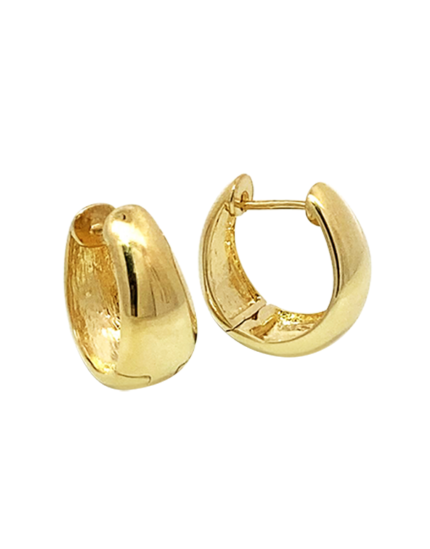 Gold Earrings 10ct Yellow Gold Huggie Hoop Earrings 783996