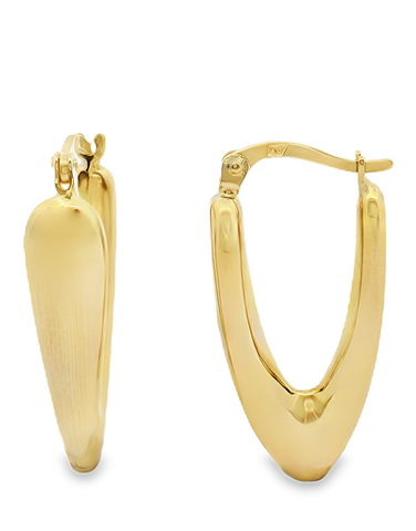 Gold Earrings - 10ct Yellow Gold Hoop Earrings - 784001