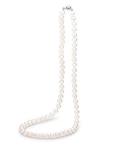 Pearl Strand - 14ct White Gold Japanese Akoya Cultured Pearl Strand - 784356