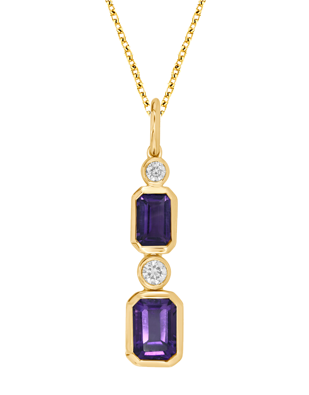 Buy Amethyst Pendent Panch Dhaatu with Gold Plated For Men & Women  Gold-plated Amethyst Metal Pendant Online at Best Prices in India - JioMart.